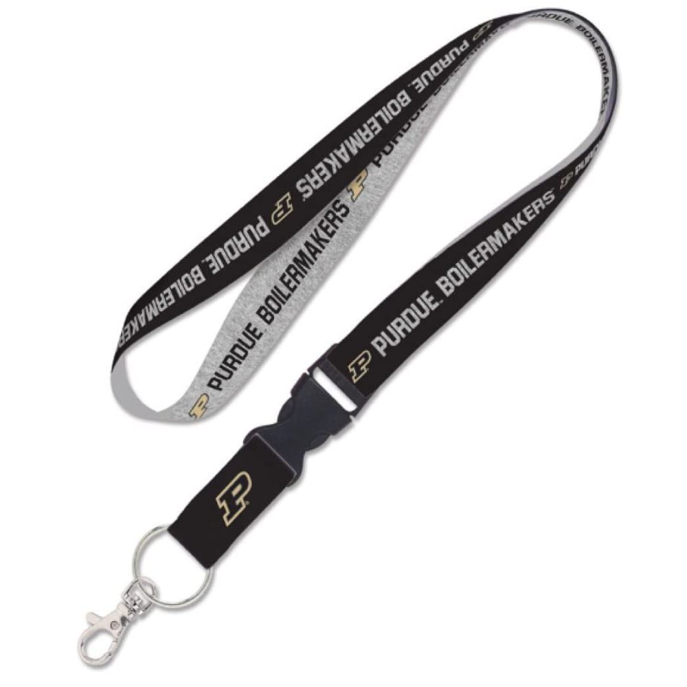 Purdue Boilermakers HEATHER Lanyard w/detachable buckle 1"