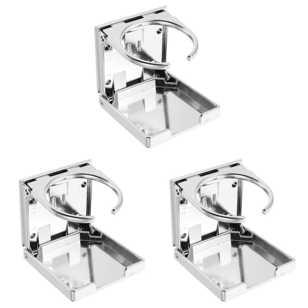 TEHAUX 3pcs Foosball Table Cup Rack Holder Plastic External Cup Stand for Beverages Lightweight Stable Design for Game Tables and Car Use