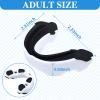 10 Pcs Sport Mouth Guards Gum Teeth Armor Game Guard for Boxing Basketball Football Hockey Karate Basketball Rugby Match (Black with White) view 2