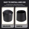 BESPORTBLE 16pcs Part Soccer Rod Accessories Football Covers Replacement Post Foosball Machine Rubber Caps Plugs Pole Table Iron Foosballs Safety for Universal Tables, Black End view 2