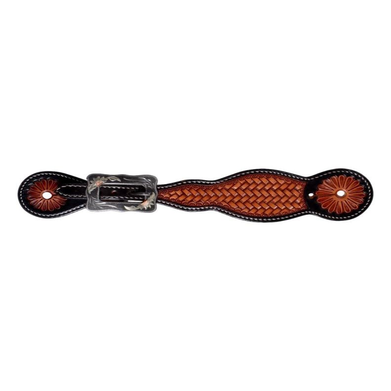 Professional's Choice Professional's Weave Ladies Spur Straps with Sunflower Buckles