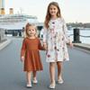 2 Packs Toddler Girls Longsleeve Crewneck Floral Dresses Forest Animals Longsleeve Dresses 2-3 Years view 3