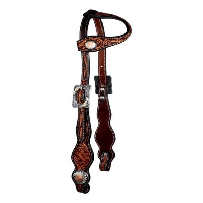 Professional's Choice Jasmine Single Ear Headstall w/Sunflower Conchos