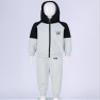 dPois Boy's Tracksuit 2 Pieces Sport Outfit Hoodie Sweatshirt and Sweatpants Jogging Pants Set Activewear Gray 11-12 Years view 3