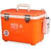 Engel 13qt Live Bait Cooler Box with 2nd Gen 2-Speed Aerator Pump - Portable Fishing Station & Minnow Bucket for Shrimp & Other Live Fish with Aerator - ENGLBC13-N-OHV in Orange High-Visibility view 4