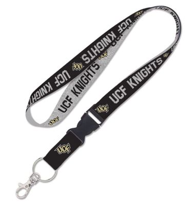 UCF Knights HEATHERED Lanyard w/detachable buckle 1"
