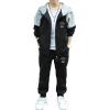 dPois Boy's Tracksuit 2 Pieces Sport Outfit Hoodie Sweatshirt and Sweatpants Jogging Pants Set Activewear Black 5-6 Years view 1