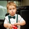 BEWDIO Dark Green Bow Tie and Suspenders Set for Baby Boys, Bowtie and Suspenders with 4 Strong Metal Clips (4-06-1) view 2