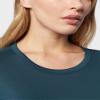 32 Degrees Women's Lightweight Baselayer Crew Top | Long Sleeve | Form Fitting | 4-Way Stretch | Thermal, Majolica Blue, X-Small view 3