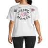 Eleven Paris Womens Casual Short Sleeve Graphic T-Shirt White XS view 2