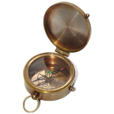 Antique Nautical Pocket Compass for Graduation, Anniversary, Baptism Handmade Nautical Brass Compass for Hiking, Surviving Vintage Style Nautical Compass by DOLLOND London