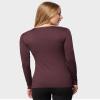 32 Degrees Women's Lightweight Baselayer Scoop Top | Long Sleeve | Form Fitting | 4-Way Stretch | Thermal, Eggplant, XX-Large view 4