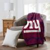 Zubaz by Northwest NFL Zubified Raschel Throw Blanket 50 X 60, New York Giants view 2