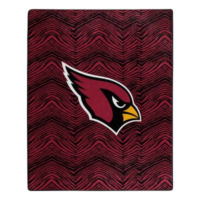 Zubaz by Northwest NFL Zubified Raschel Throw Blanket 50 X 60, Arizona Cardinals