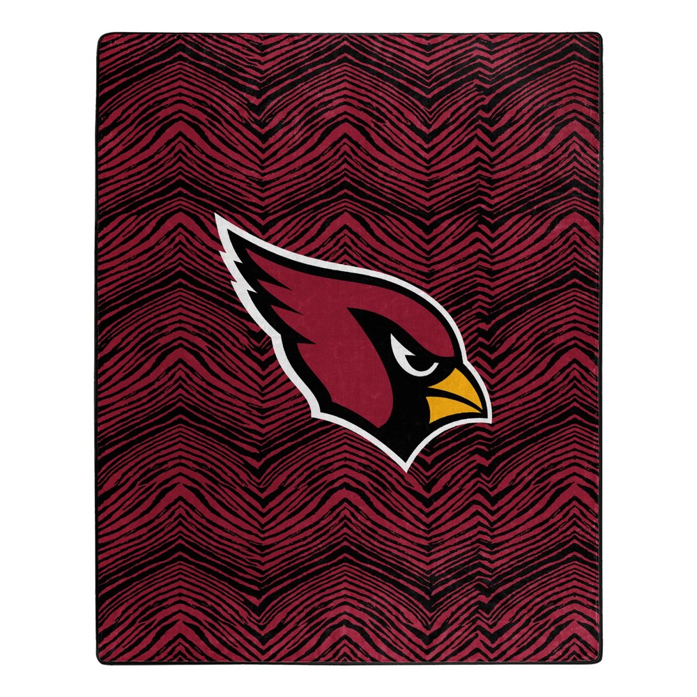 Zubaz by Northwest NFL Zubified Raschel Throw Blanket 50 X 60, Arizona Cardinals