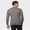 32 Degrees Men's Lightweight Baselayer Crew Top | Long Sleeve | Form Fitting | 4-Way Stretch | Thermal, Charcoal Heather, Medium view 4