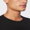 32 Degrees Men's Lightweight Baselayer Crew Top | Long Sleeve | Form Fitting | 4-Way Stretch | Thermal, Black, Small view 3