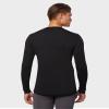 32 Degrees Men's Lightweight Baselayer Crew Top | Long Sleeve | Form Fitting | 4-Way Stretch | Thermal, Black, Small view 4