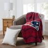 Zubaz by Northwest NFL Zubified Raschel Throw Blanket 50 X 60, New England Patriots view 2