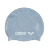 Arena Classic Unisex Recycled Silicone Swim Cap for Women and Men, Intensive Training and Racing Comfortable Long Hair Swimming Hat, Gray/Multi view 1