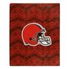 Zubaz by Northwest NFL Zubified Raschel Throw Blanket 50 X 60, Cleveland Browns view 1