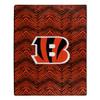 Zubaz by Northwest NFL Zubified Raschel Throw Blanket 50 X 60, Cincinnati Bengals view 1