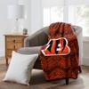 Zubaz by Northwest NFL Zubified Raschel Throw Blanket 50 X 60, Cincinnati Bengals view 2