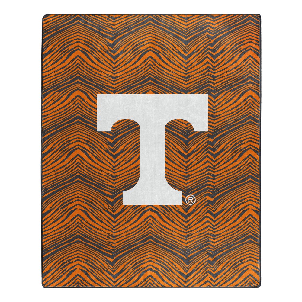 Zubaz by Northwest NCAA Zubified Raschel Throw Blanket 50 X 60, Tennessee Volunteers