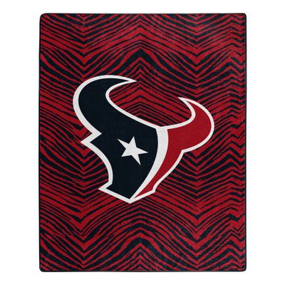Zubaz by Northwest NFL Zubified Raschel Throw Blanket 50 X 60, Houston Texans