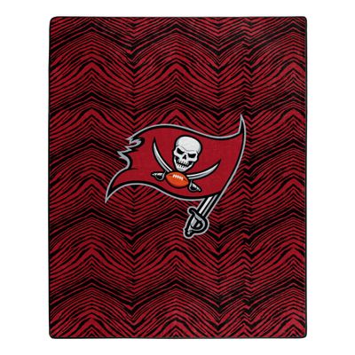 Zubaz by Northwest NFL Zubified Raschel Throw Blanket 50 X 60, Tampa Bay Buccaneers
