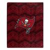 Zubaz by Northwest NFL Zubified Raschel Throw Blanket 50 X 60, Tampa Bay Buccaneers view 1