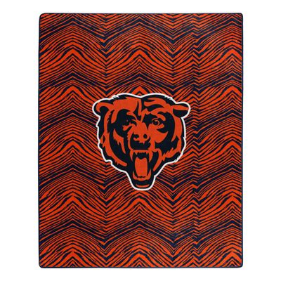 Zubaz by Northwest NFL Zubified Raschel Throw Blanket 50 X 60, Chicago Bears