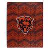 Zubaz by Northwest NFL Zubified Raschel Throw Blanket 50 X 60, Chicago Bears view 1