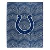 Zubaz by Northwest NFL Zubified Raschel Throw Blanket 50 X 60, Indianapolis Colts view 1