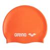 Arena Classic Unisex Soft Silicone Swim Cap for Women and Men, Intensive Training and Racing Comfortable Non-Slip Long Hair Swimming Hat, Orange view 1