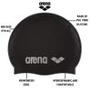 Arena Classic Unisex Soft Silicone Swim Cap for Women and Men, Intensive Training and Racing Comfortable Non-Slip Long Hair Swimming Hat, Orange view 2