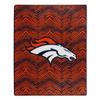 Zubaz by Northwest NFL Zubified Raschel Throw Blanket 50 X 60, Denver Broncos view 1
