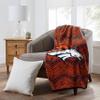 Zubaz by Northwest NFL Zubified Raschel Throw Blanket 50 X 60, Denver Broncos view 2