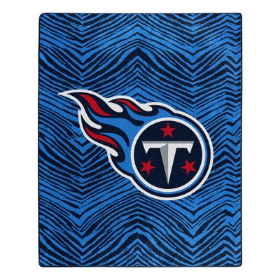 Zubaz by Northwest NFL Zubified Raschel Throw Blanket 50 X 60, Tennessee Titans