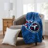 Zubaz by Northwest NFL Zubified Raschel Throw Blanket 50 X 60, Tennessee Titans view 2