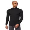 32 Degrees Men's Lightweight Baselayer Mock Top | Long Sleeve | Form Fitting | 4-Way Stretch | Thermal, Black, Medium view 1