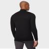 32 Degrees Men's Lightweight Baselayer Mock Top | Long Sleeve | Form Fitting | 4-Way Stretch | Thermal, Black, Medium view 3