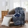 Zubaz by Northwest NCAA Zubified Raschel Throw Blanket 50 X 60, Penn State Nittany Lions view 2