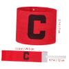 BESPORTBLE Red Rugby Brace Sleeve Band Children Adjustable Letter Anti College Team Soccer Armband Player Arm Armband, Bands Sports Captains Wrist Athletic Accessories Sleeves view 2