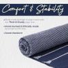 Y O Gayo Handmade Organic Yoga Mat made with 100% Organic Cotton Yoga Mat - Natural Yoga Rug for Exercise, Workout, & Fitness Rug - Hand Weaved, Washable - 74 inches X 26 Inches view 4