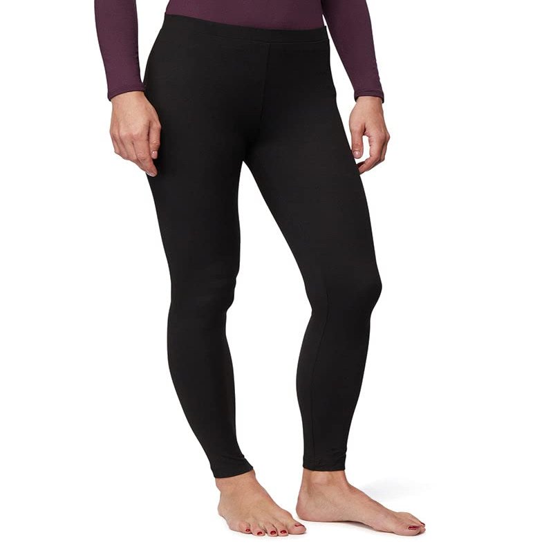 32 Degrees Women's Lightweight Baselayer Legging | Form Fitting | 4-Way Stretch | Thermal, Black, Large