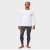 32 Degrees Men's Lightweight Baselayer Crew Top | Long Sleeve | Form Fitting | 4-Way Stretch | Thermal, White, X-Large view 2