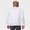 32 Degrees Men's Lightweight Baselayer Crew Top | Long Sleeve | Form Fitting | 4-Way Stretch | Thermal, White, X-Large view 4