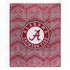 Zubaz by Northwest NCAA Zubified Raschel Throw Blanket 50 X 60, Alabama Crimson Tide view 1
