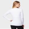 32 Degrees Women's Lightweight Baselayer Scoop Top | Long Sleeve | Form Fitting | 4-Way Stretch | Thermal, White, Large view 4